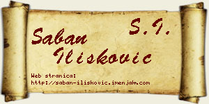 Šaban Ilišković vizit kartica